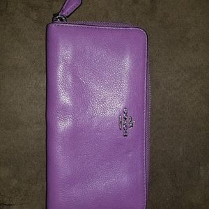 Purple coach wallet